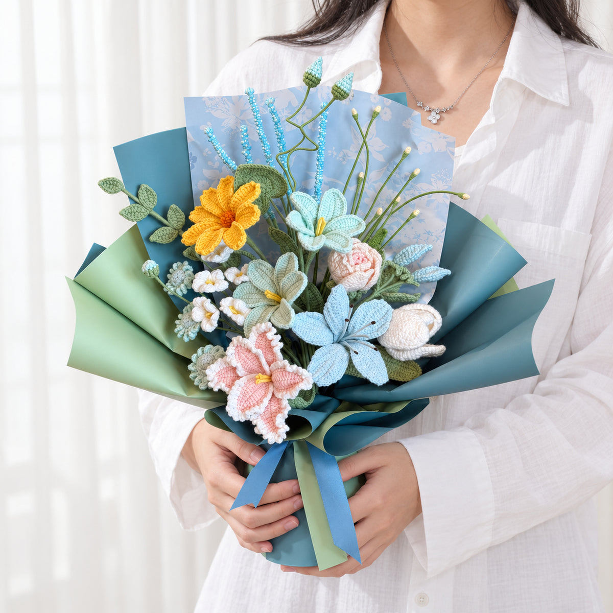 Blue Azalea Bouquet
